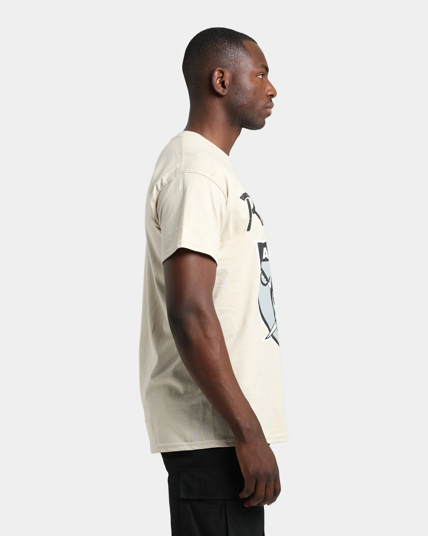 Mitchell & Ness Las Vegas Raiders Sandstone Team Logo T-Shirt Stone