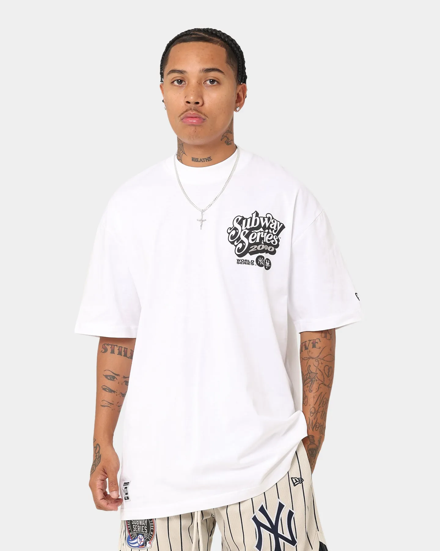 New Era New York Yankees Oversized T-Shirt White