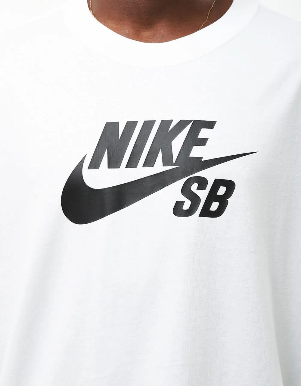 Nike SB Central Logo T-Shirt - White/Black