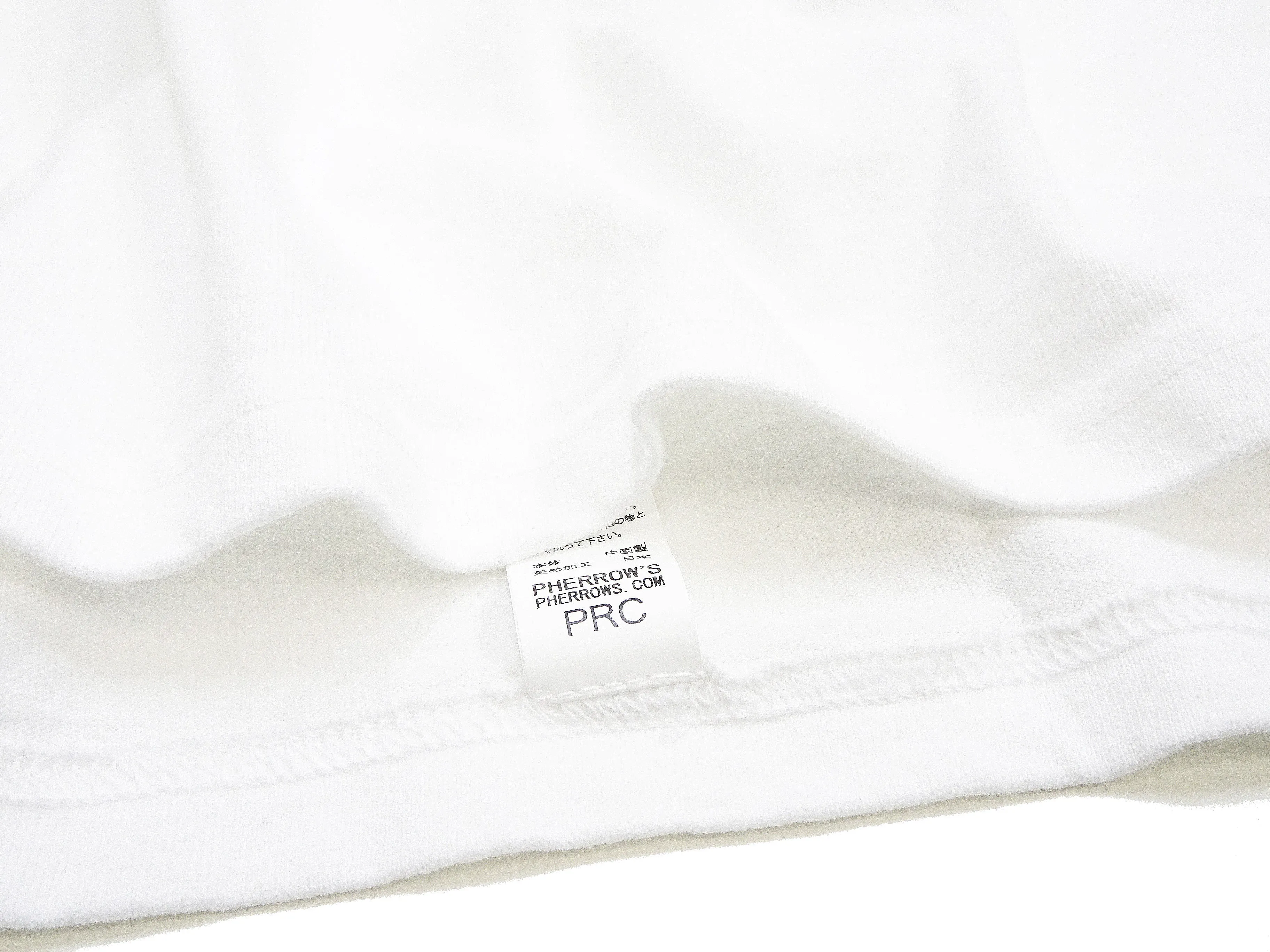 Pherrows T-Shirt Men's Short Sleeve Graphic Print Brand Logo Tee Pherrow's 24S-PT1 White