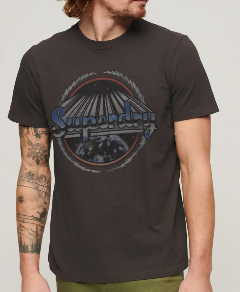 Rock Graphic Band T-Shirt - Carbon Grey