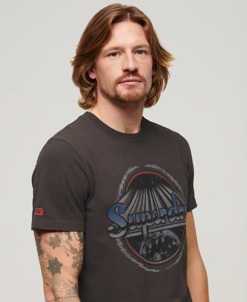 Rock Graphic Band T-Shirt - Carbon Grey