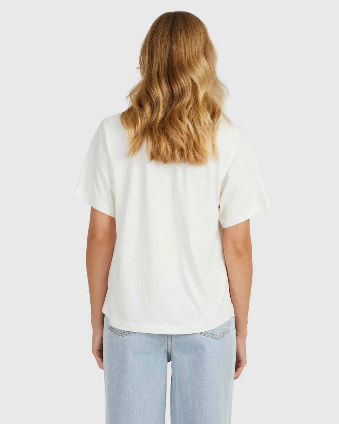 RVCA Curl Keyline Graphic Tee - Cloud/Blue