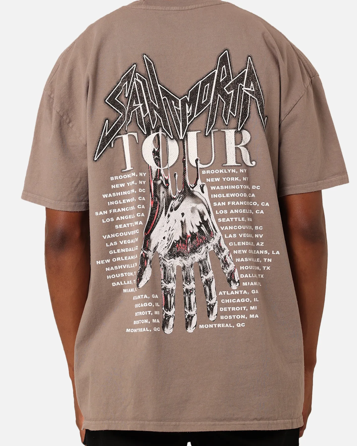 Saint Morta Tour T-Shirt Vintage Brown