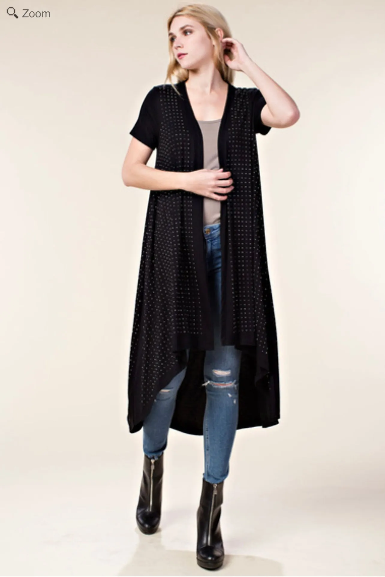 She Sparkles Studded Duster Jacket VOCAL 14732SC