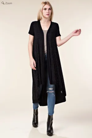 She Sparkles Studded Duster Jacket VOCAL 14732SC