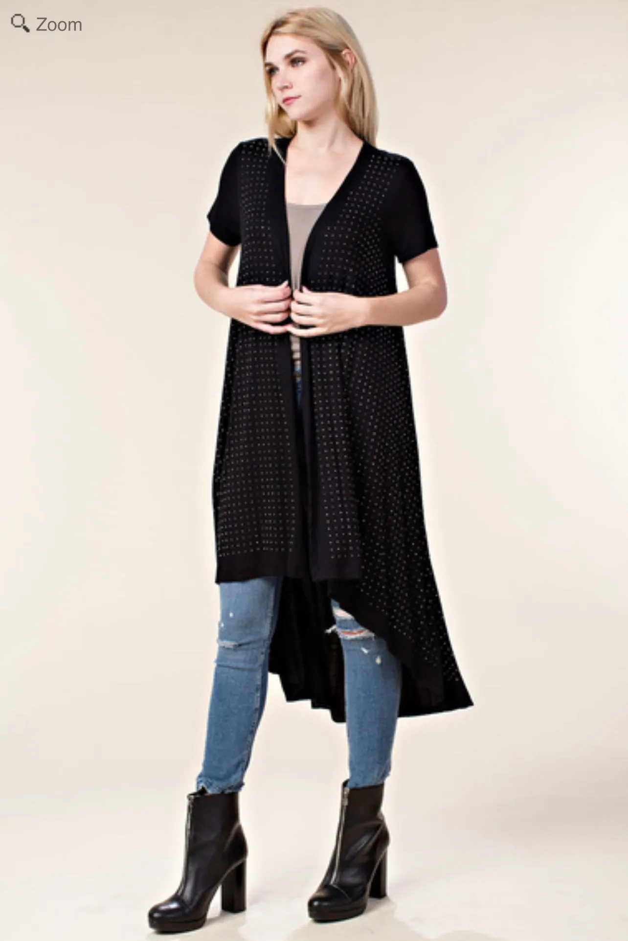 She Sparkles Studded Duster Jacket VOCAL 14732SC