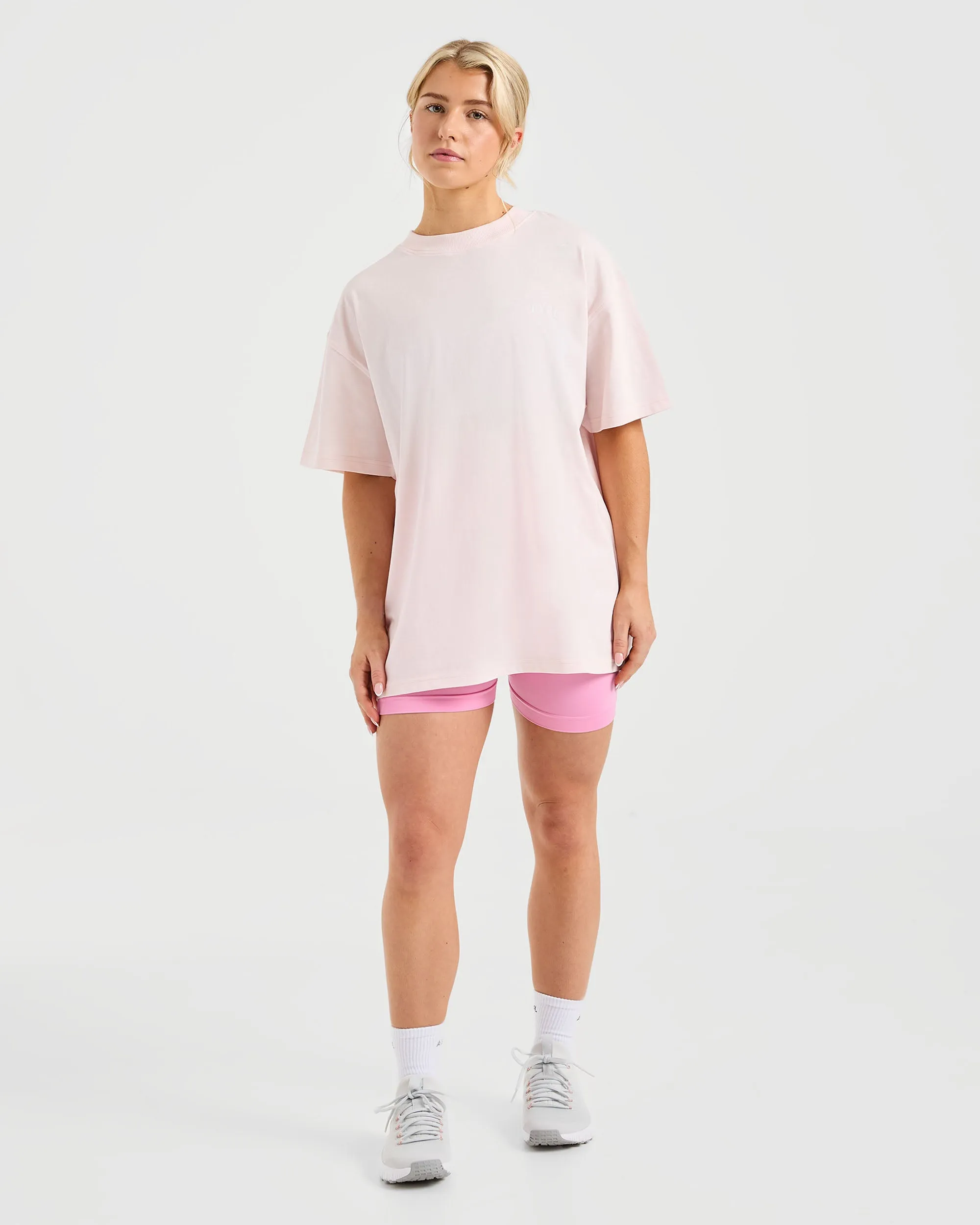 Show Up Oversized T Shirt - Pink