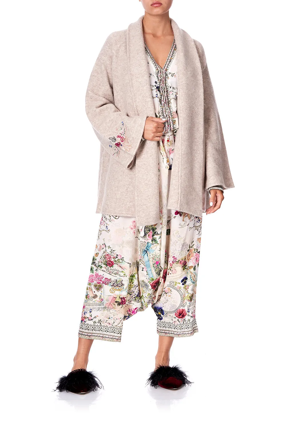 SOFT KIMONO KNIT JKT JARDIN POSTCARDS