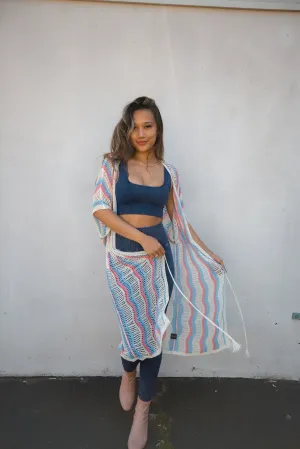Thin Crochet Sweater Kimono