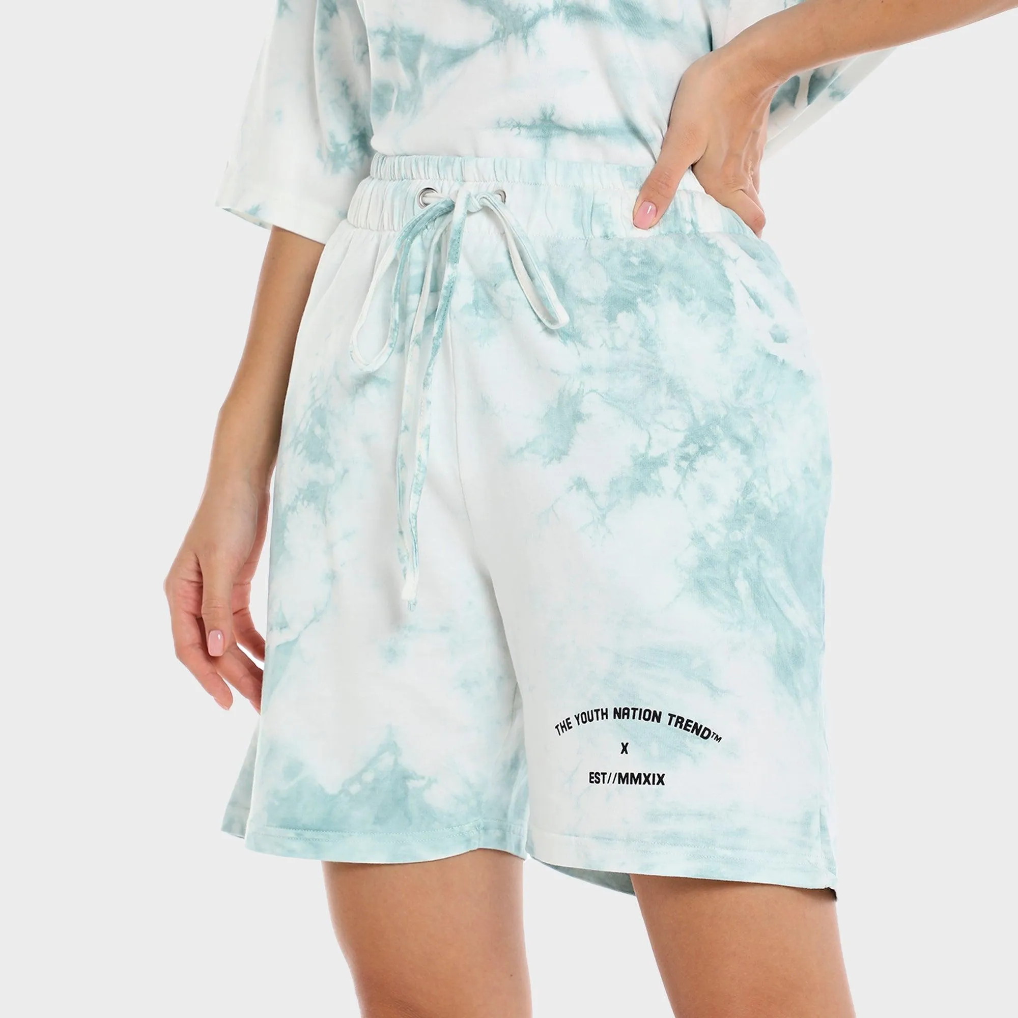 TIE DYE PARADISE MIXED COLOR SHORTS -UNISEX