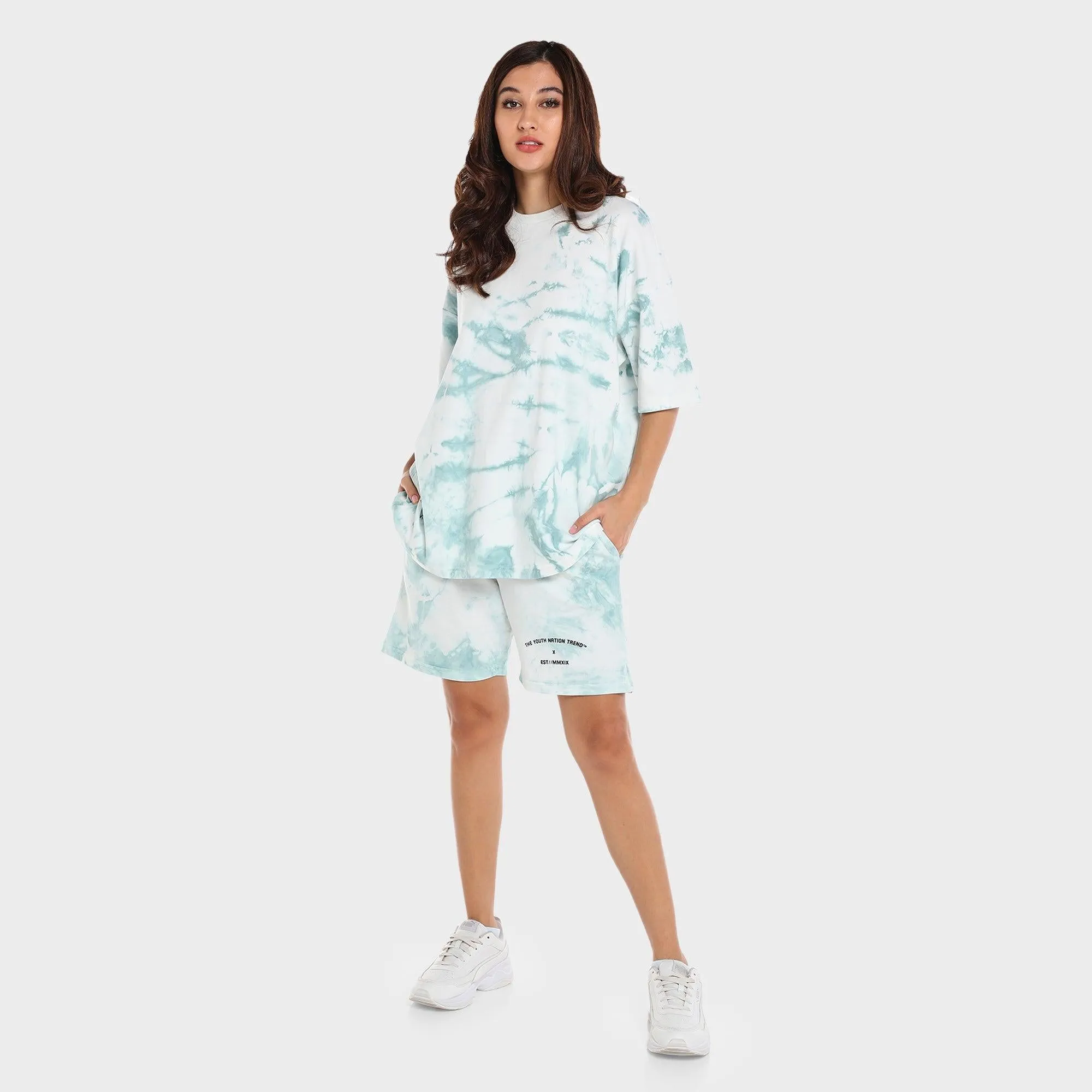 TIE DYE PARADISE MIXED COLOR SHORTS -UNISEX