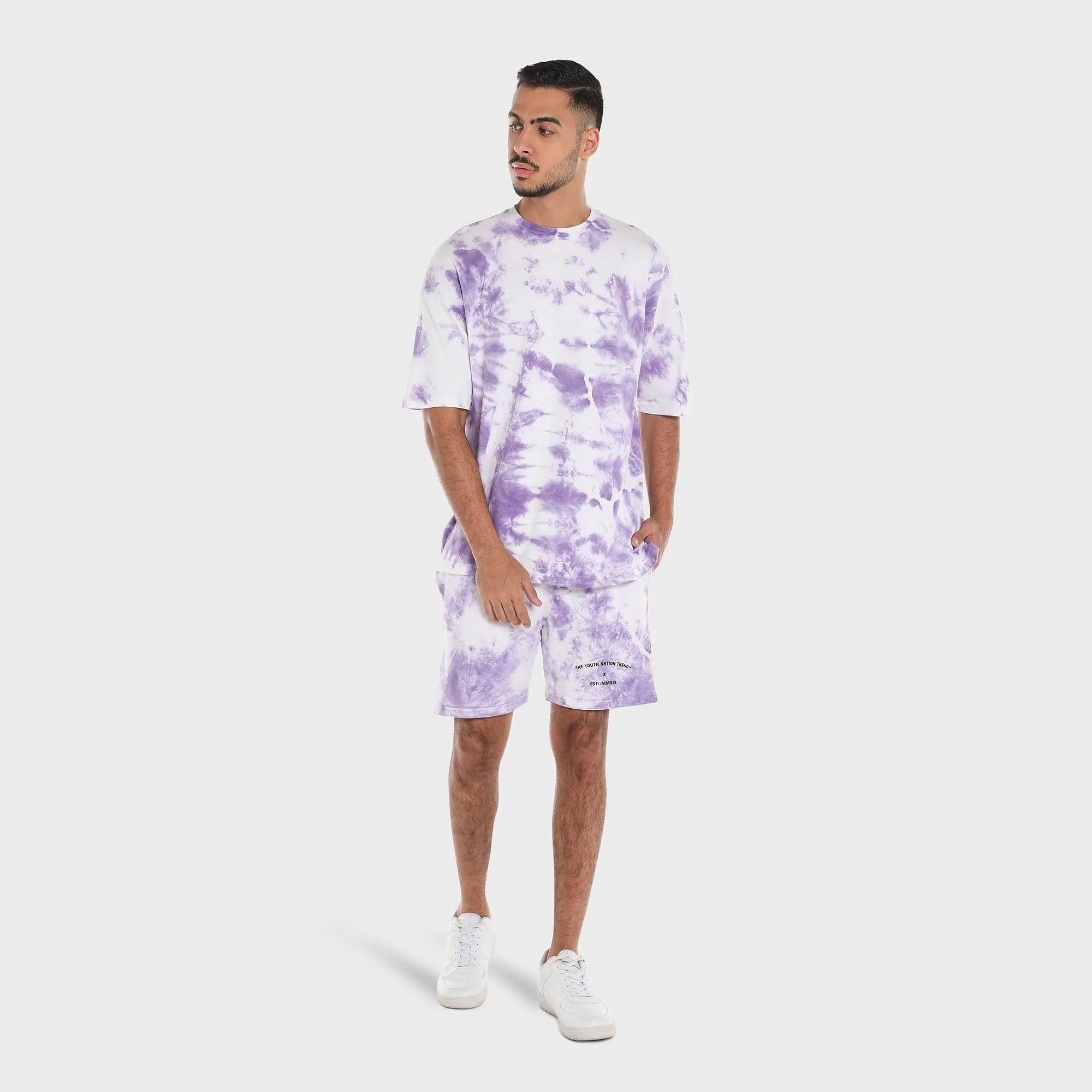 TIE DYE PARADISE MIXED COLOR SHORTS -UNISEX