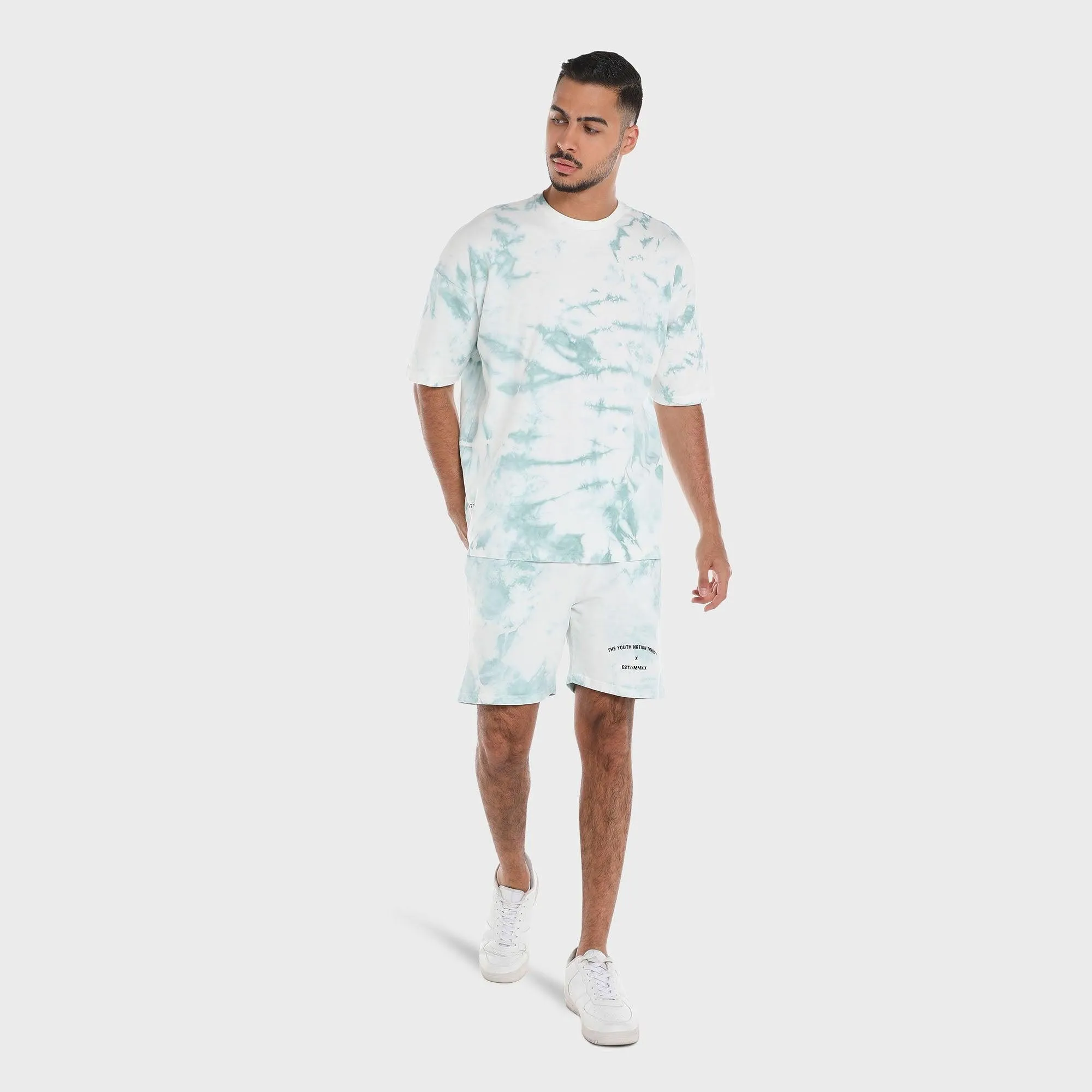 TIE DYE PARADISE MIXED COLOR SHORTS -UNISEX