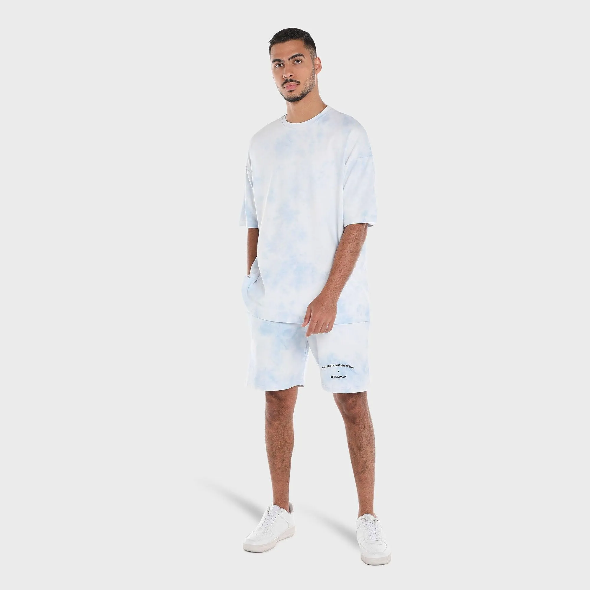 TIE DYE PARADISE MIXED COLOR SHORTS -UNISEX