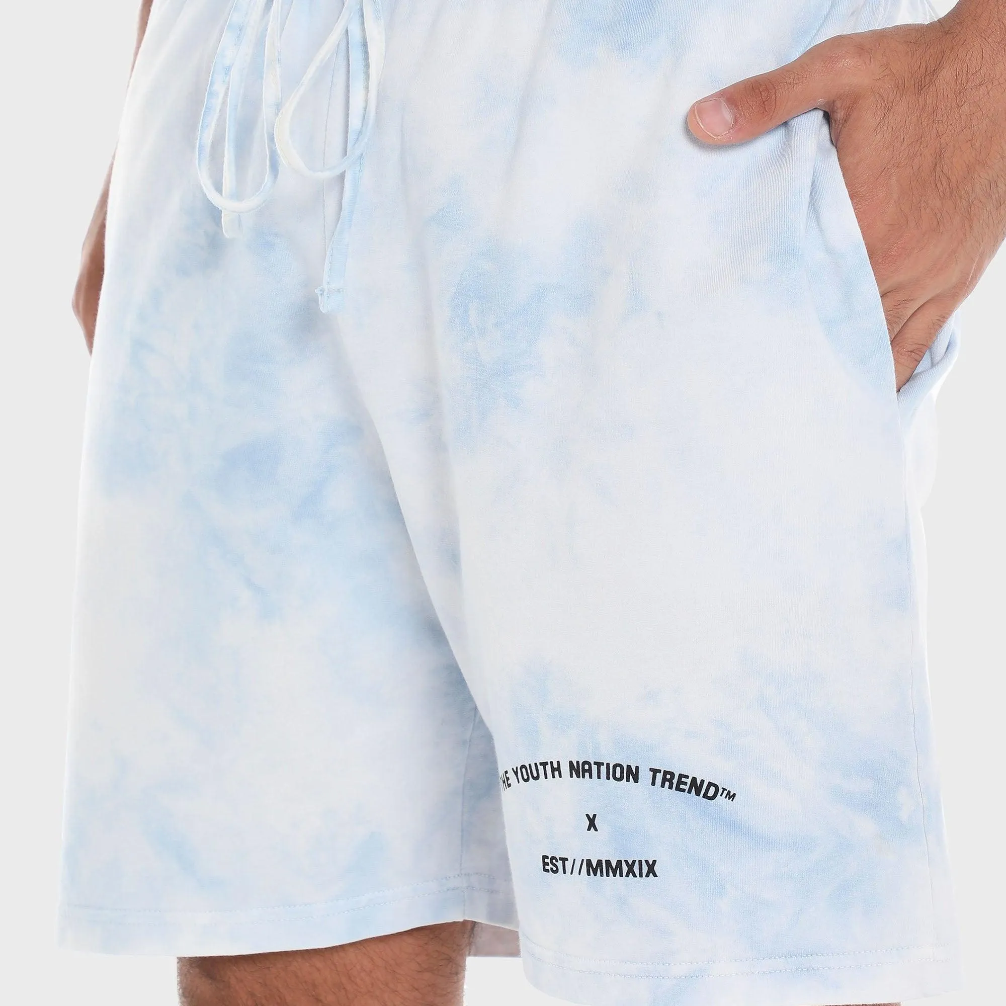 TIE DYE PARADISE MIXED COLOR SHORTS -UNISEX