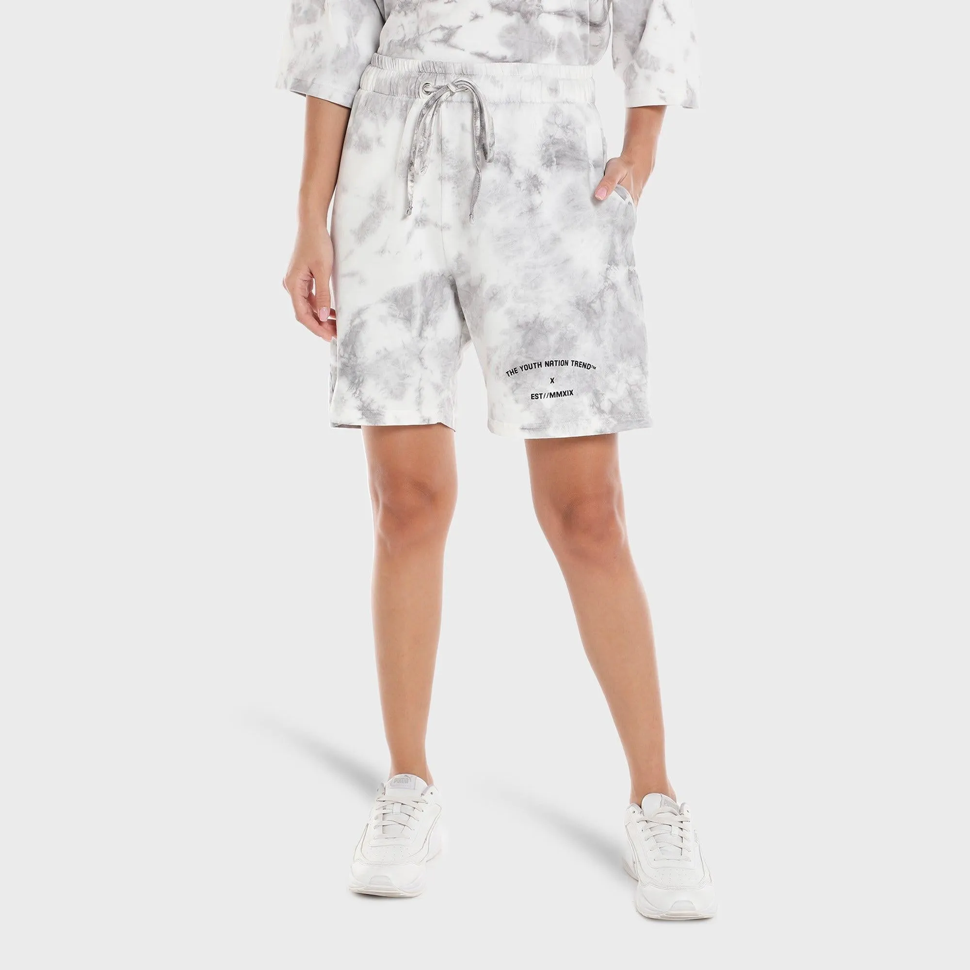 TIE DYE PARADISE MIXED COLOR SHORTS -UNISEX