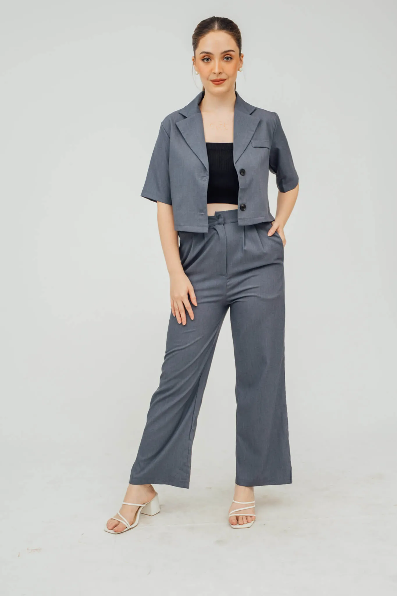 Wendy Crop Polo and Trouser Coordinates