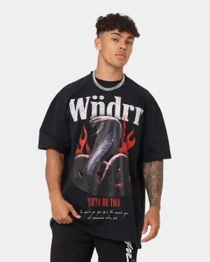 WNDRR Serpent Vintage T-Shirt Washed Black