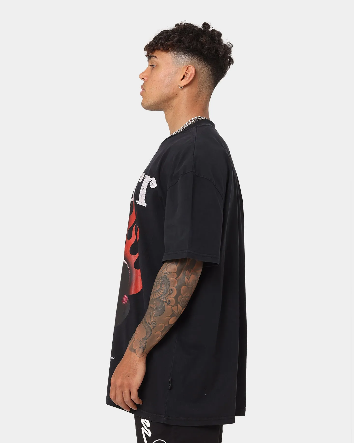 WNDRR Serpent Vintage T-Shirt Washed Black