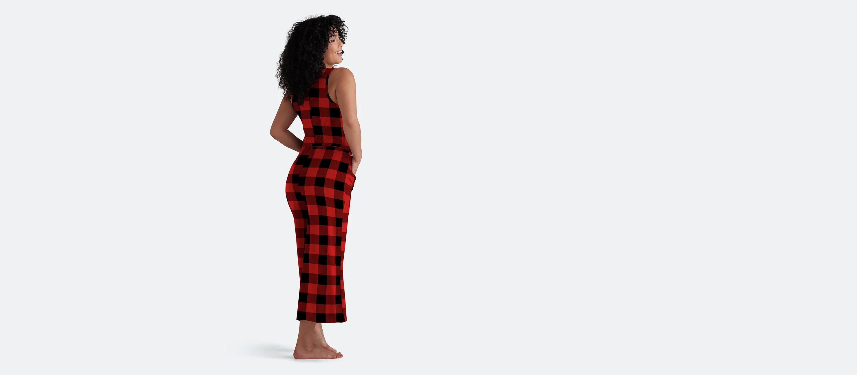 Women's Modal Jumpsuit | Buffalo Check