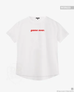 Women's T-shirt With Sayings " Game Over" WTD26 Red